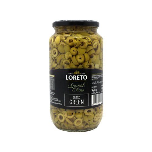 Loreto Sliced Green Olives 920g