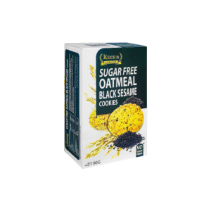 Kaers Oatmeal Black Sesame Cookies SF100gm
